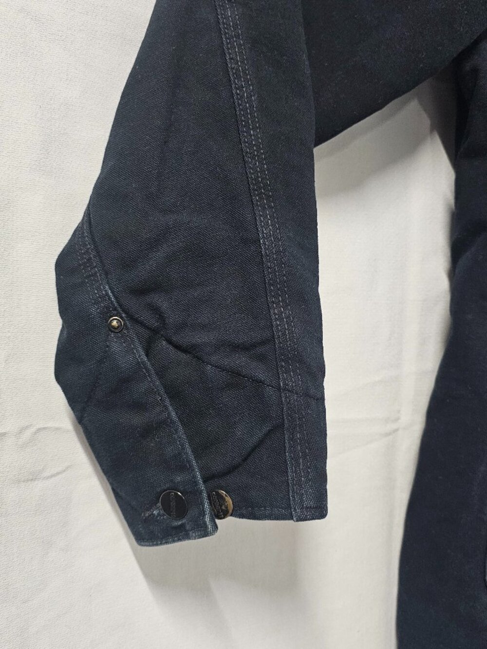Carhartt X Chrysler Imported From Detroit Black Denim Men's Jacket Size M - Picture 11 of 16